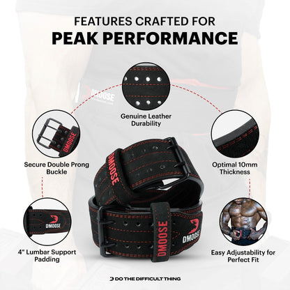 10mm Leather Powerlifting Belt