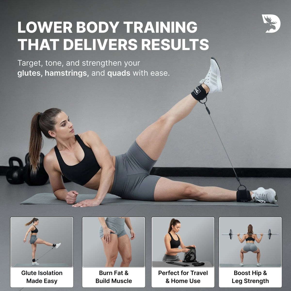 Ankle Straps & Resistance Bands Set