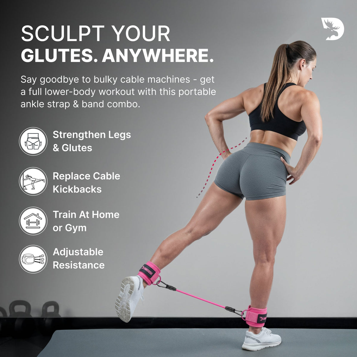 Ankle Straps & Resistance Bands Set