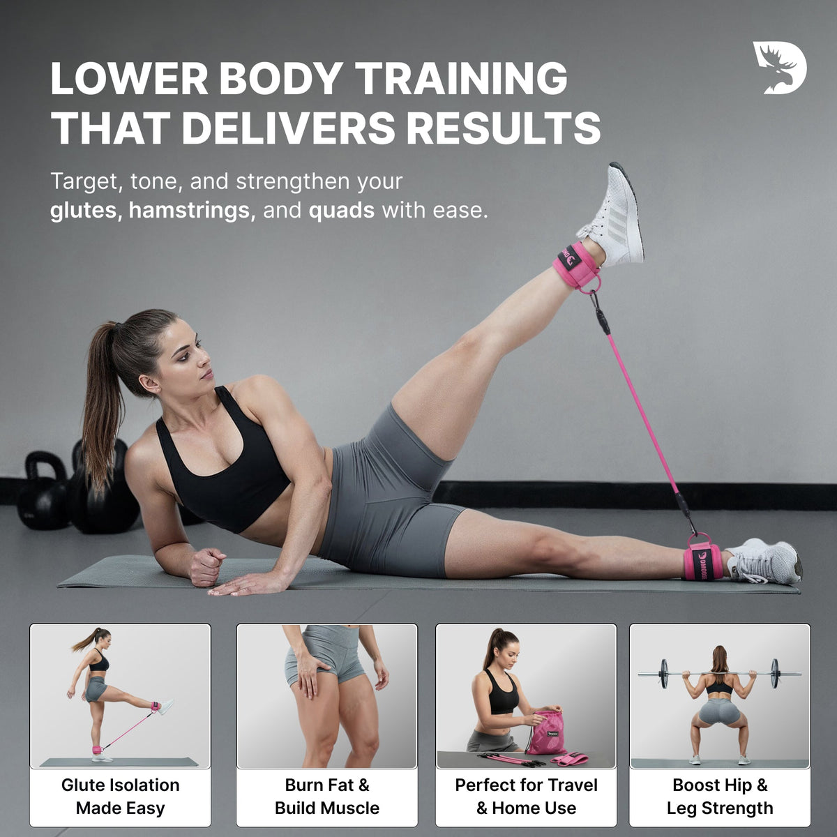 Ankle Straps & Resistance Bands Set