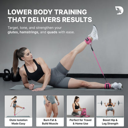 Ankle Straps & Resistance Bands Set