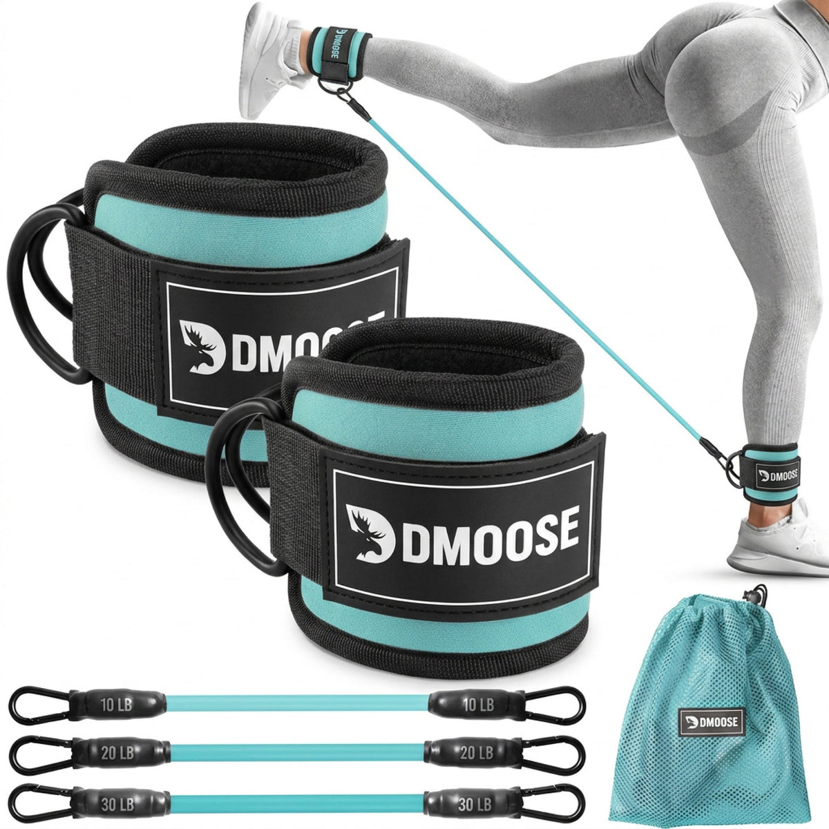 Ankle Straps & Resistance Bands Set