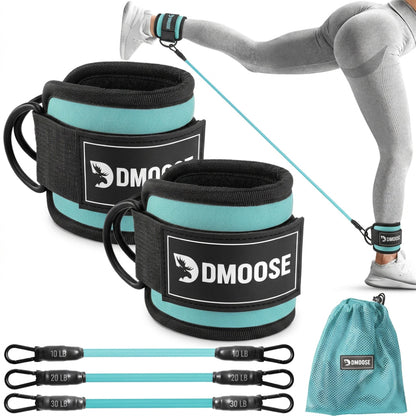 Ankle Straps & Resistance Bands Set
