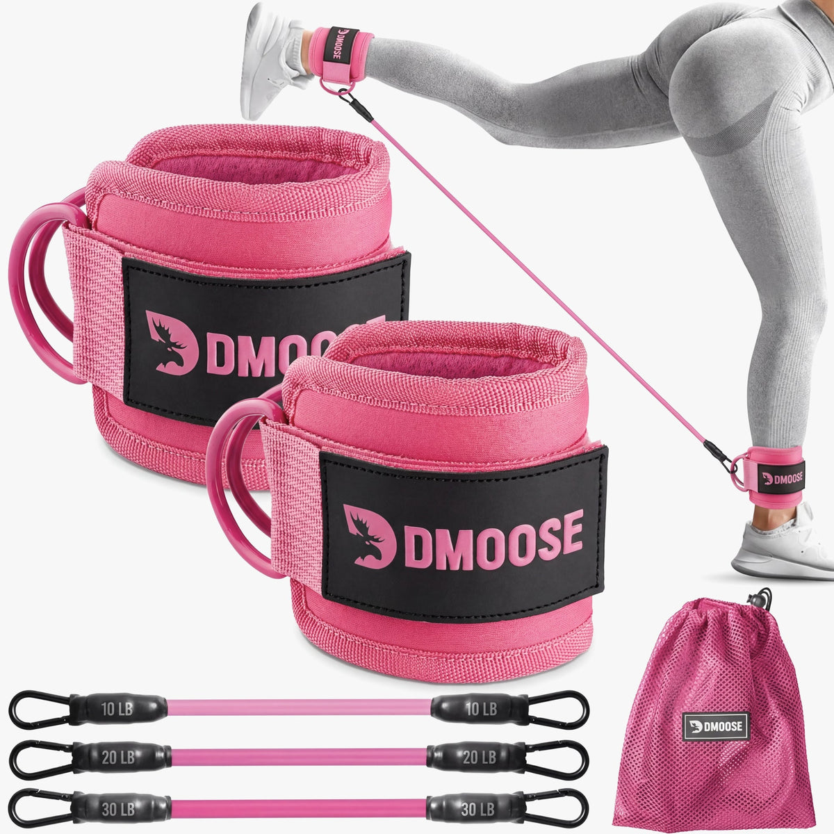 Ankle Straps & Resistance Bands Set