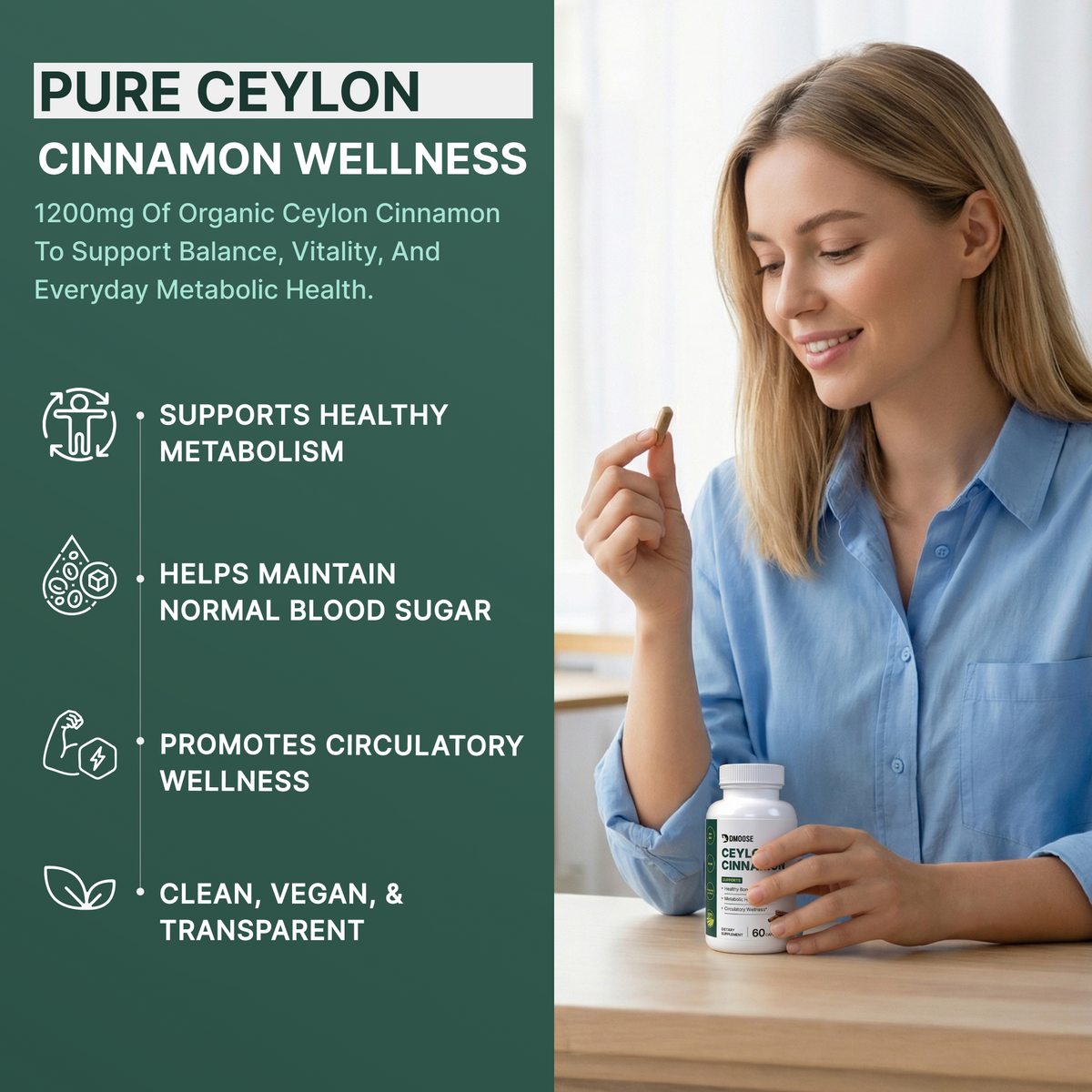 Ceylon Cinnamon Organic Wellness Support
