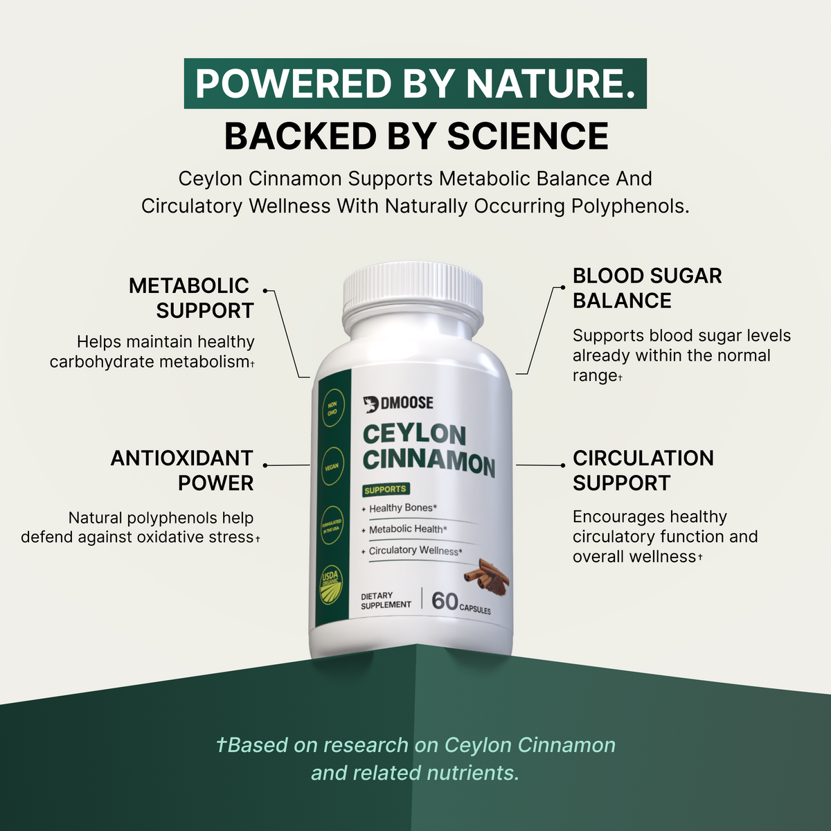 Ceylon Cinnamon Organic Wellness Support