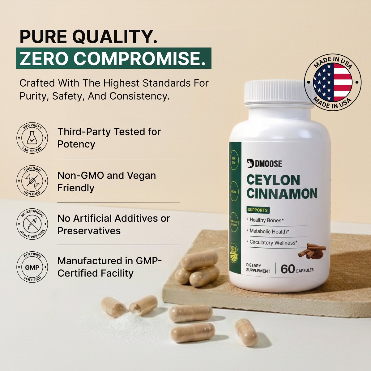 Ceylon Cinnamon Organic Wellness Support