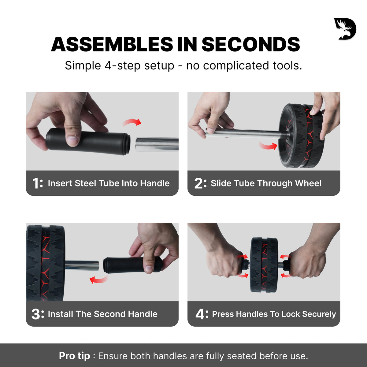 Dual-Wheel Ab Roller