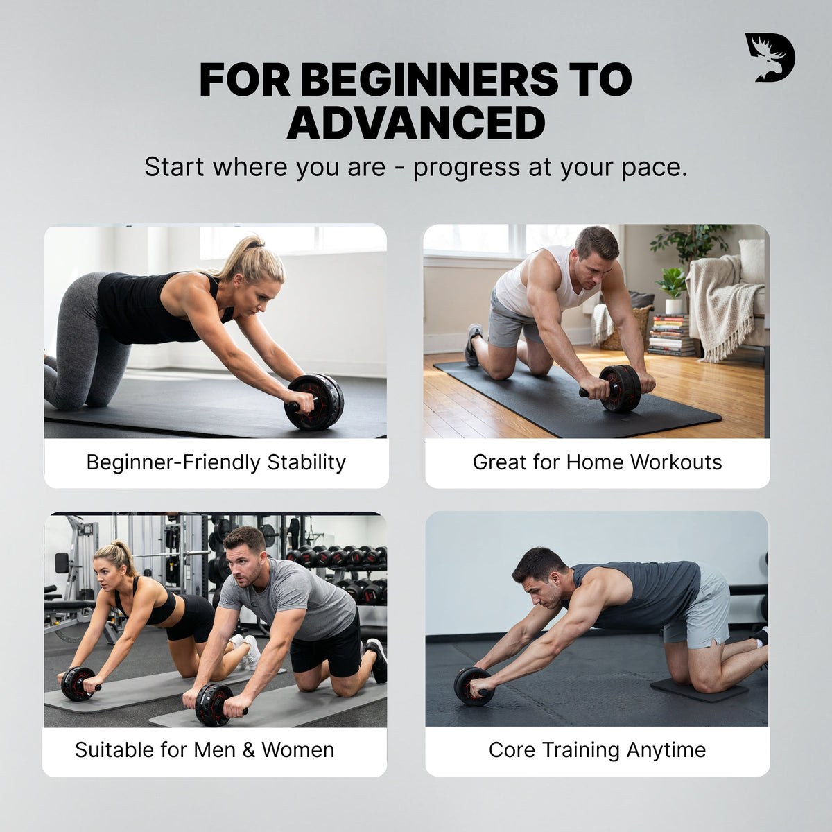 Dual-Wheel Ab Roller