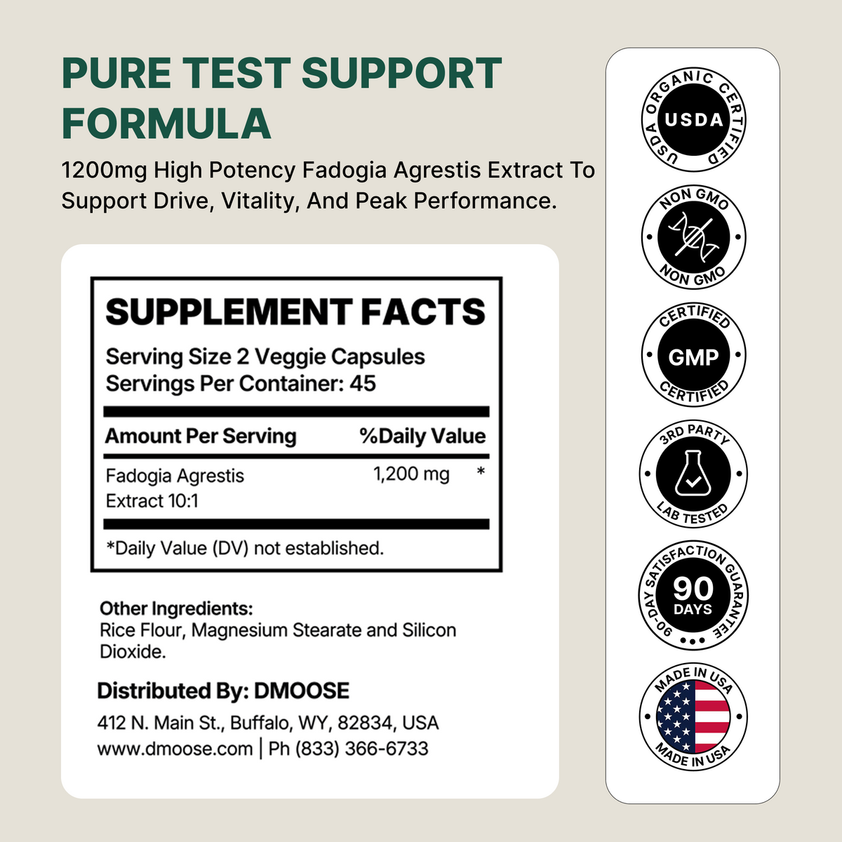 Fadogia Natural Vitality Support