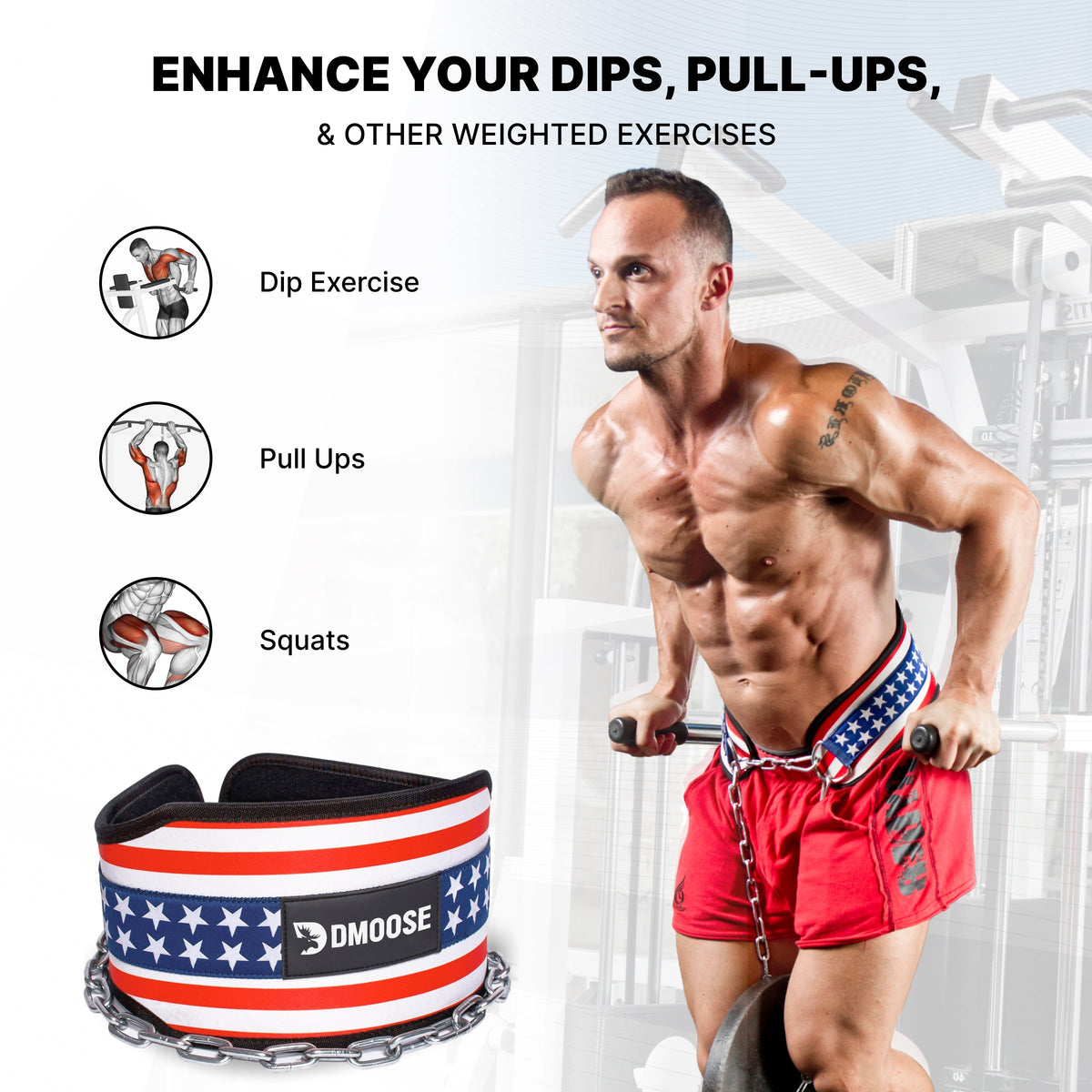 Dip Belt with Chain