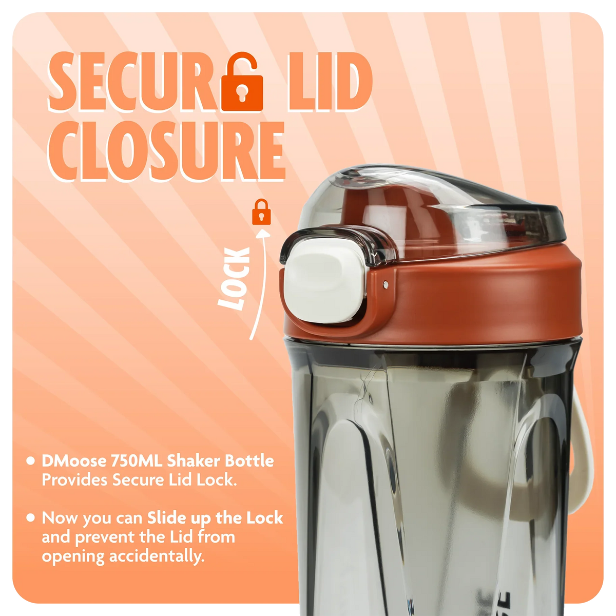Workout Shaker Bottle 750ml